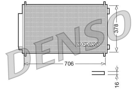 Denso DCN40002 Condenser, air conditioning - 1