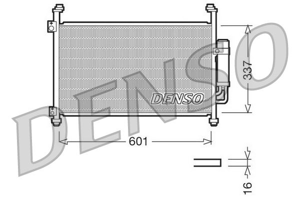 Denso DCN40007 Condenser, air conditioning - 1