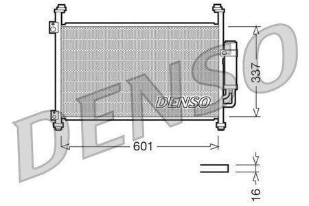 Denso DCN40007 Condenser, air conditioning - 1