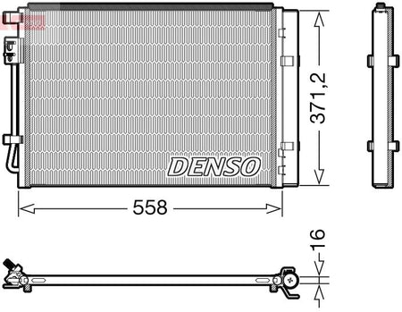 Denso DCN41015 Condenser, air conditioning - 1
