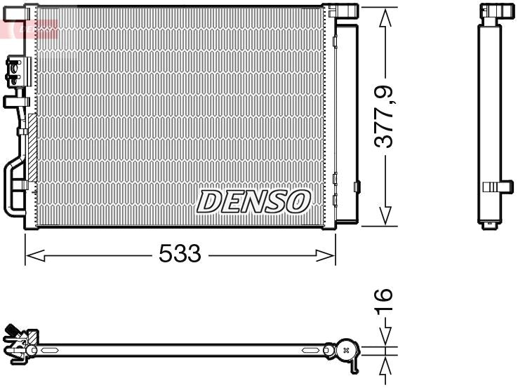 Denso DCN41018 Condenser, air conditioning - 1
