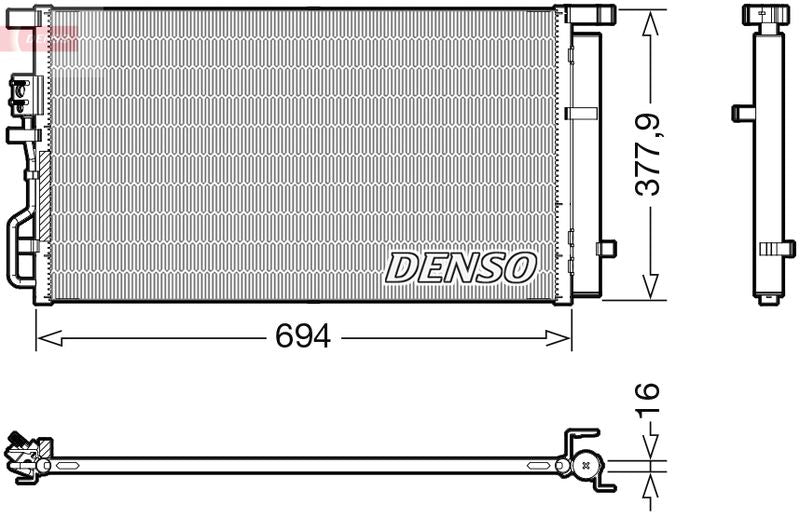 Denso DCN41019 Condenser, air conditioning - 1