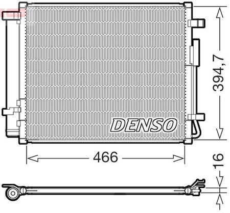 Denso DCN41032 Condenser, air conditioning - 1