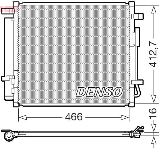 Denso DCN41033 Condenser, air conditioning - 1