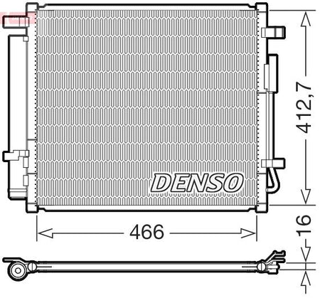 Denso DCN41033 Condenser, air conditioning - 1