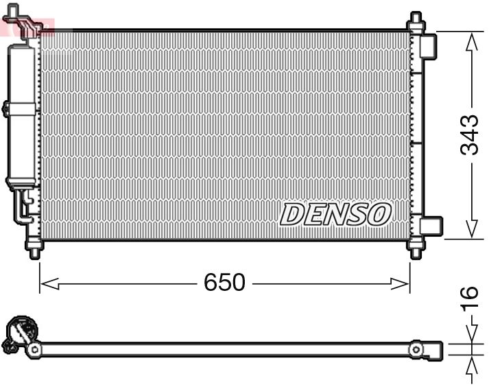 Denso DCN46020 Condenser, air conditioning - 1
