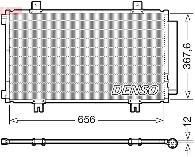 Denso DCN47009 Condenser, air conditioning - 1