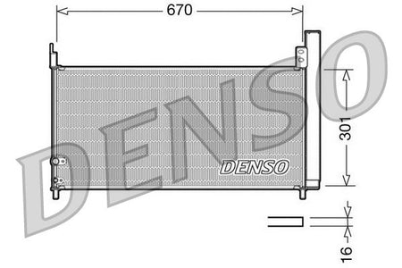 Denso DCN50037 Condenser, air conditioning - 1