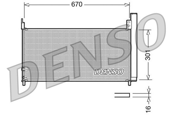Denso DCN50037 Condenser, air conditioning - 1