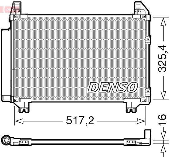 Denso DCN50101 Condenser, air conditioning - 1