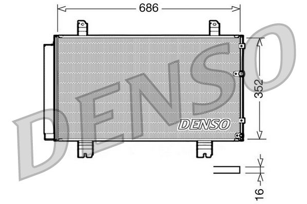 Denso DCN51002 Condenser, air conditioning - 1