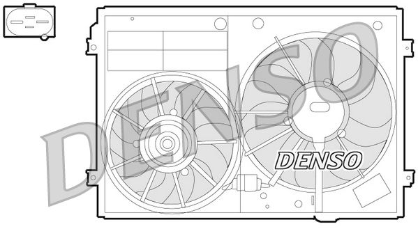 Denso DER32012 Fan, engine cooling - 1