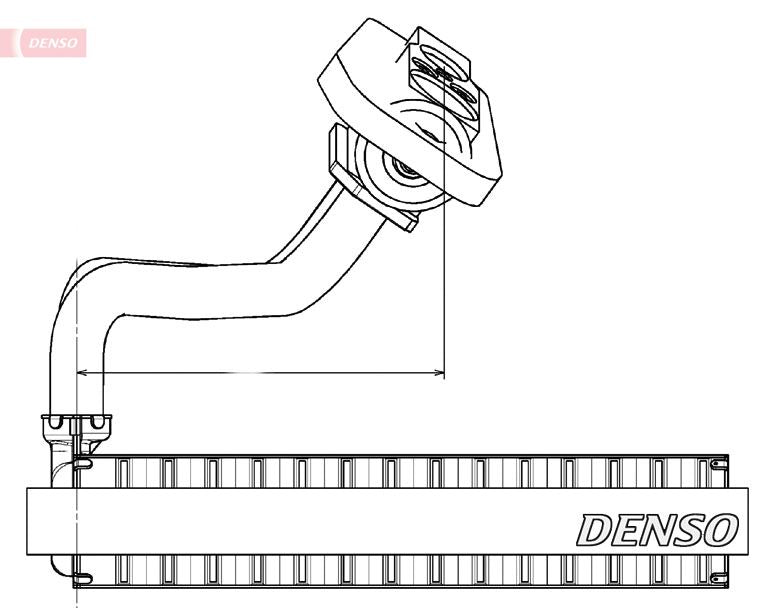 Denso DEV09020 Evaporator, air conditioning - 1
