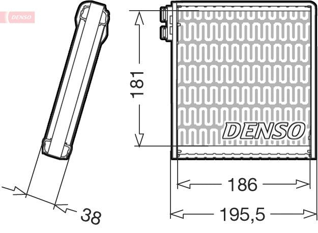 Denso DEV09103 Evaporator, air conditioning - 1