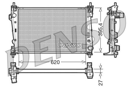 Denso DRM01007 Radiator, engine cooling - 1