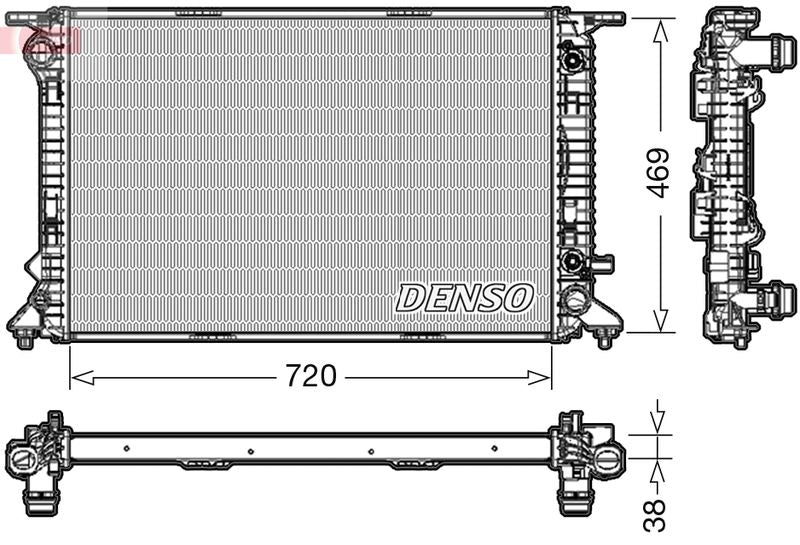 Denso DRM02023 Radiator, engine cooling - 1