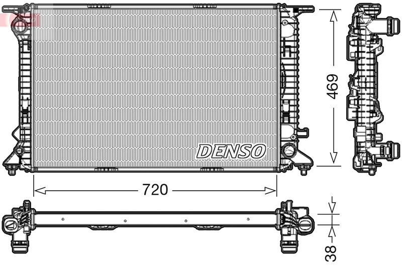 Denso DRM02024 Radiator, engine cooling - 1