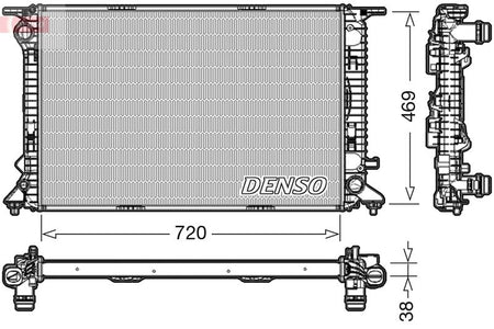 Denso DRM02024 Radiator, engine cooling - 1