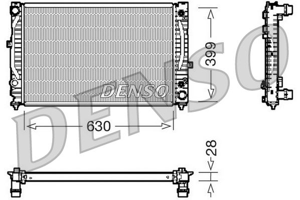 Denso DRM02031 Radiator, engine cooling - 1
