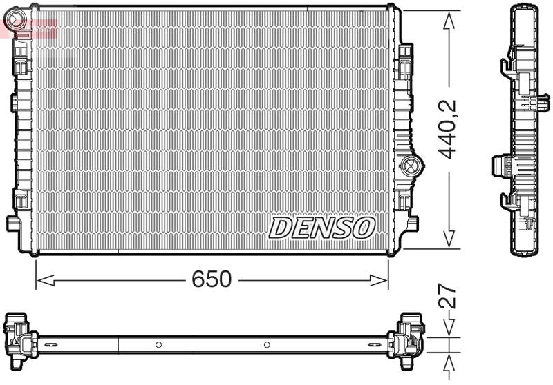 Denso DRM02046 Radiator, engine cooling - 1