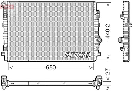 Denso DRM02046 Radiator, engine cooling - 1