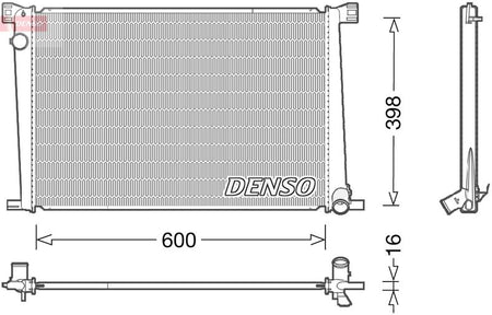 Denso DRM05007 Radiator, engine cooling - 1