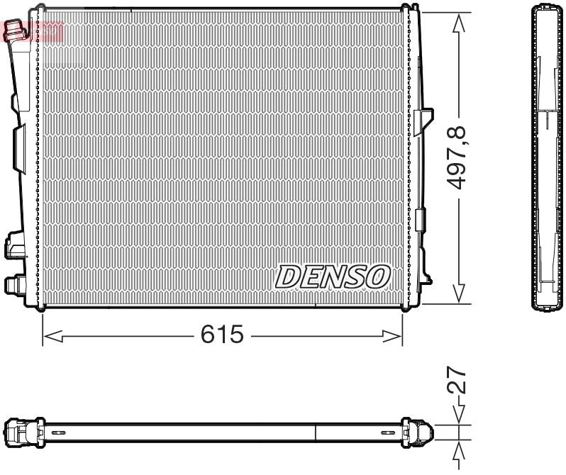 Denso DRM05123 Radiator, engine cooling - 1