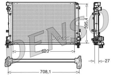 Denso DRM09163 Radiator, engine cooling - 1