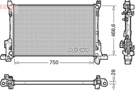 Denso DRM09174 Radiator, engine cooling - 1