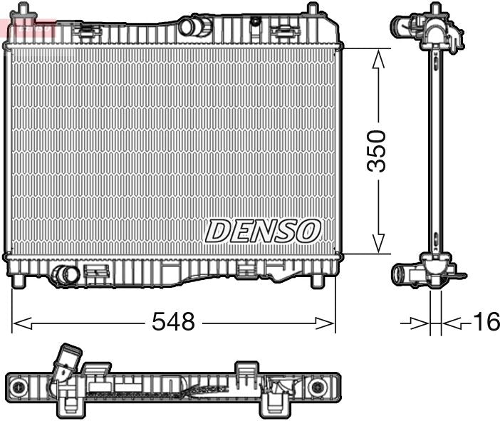 Denso DRM10006 Radiator, engine cooling - 1