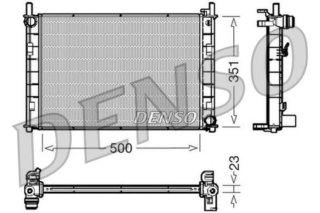 Denso DRM10045 Radiator, engine cooling - 1