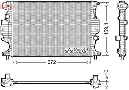 Denso DRM10121 Radiator, engine cooling - 1