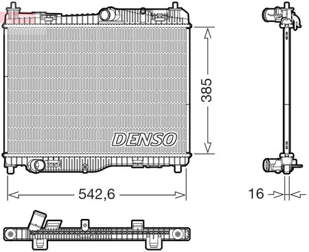 Denso DRM10123 Radiator, engine cooling - 1