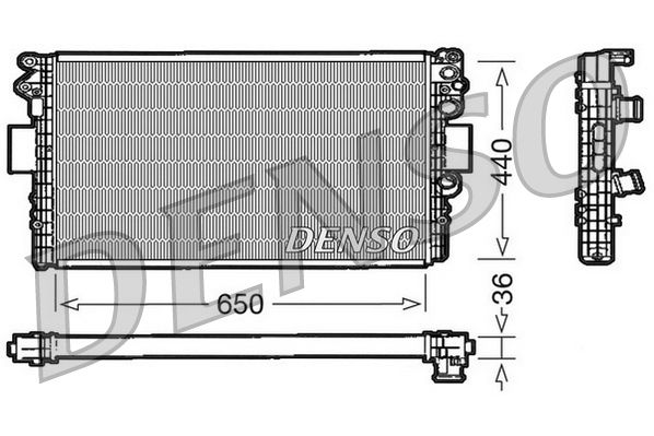 Denso DRM12004 Radiator, engine cooling - 1