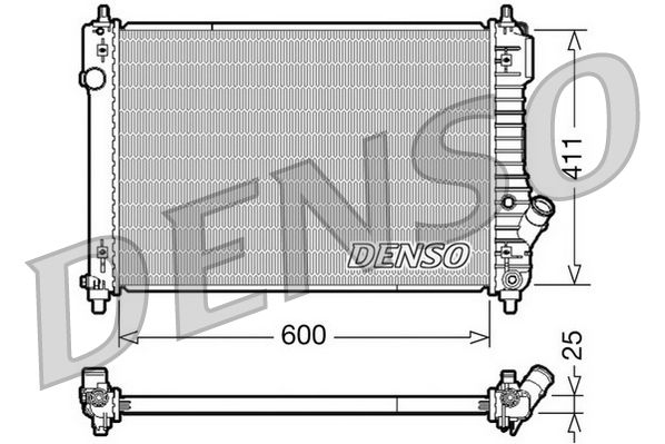 Denso DRM15004 Radiator, engine cooling - 1