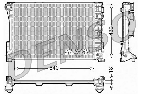 Denso DRM17005 Radiator, engine cooling - 1
