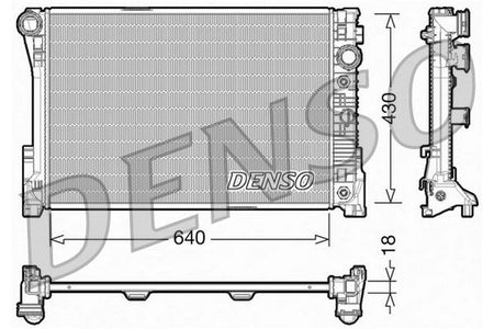 Denso DRM17005 Radiator, engine cooling - 1