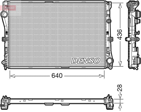 Denso DRM17103 Radiator, engine cooling - 1