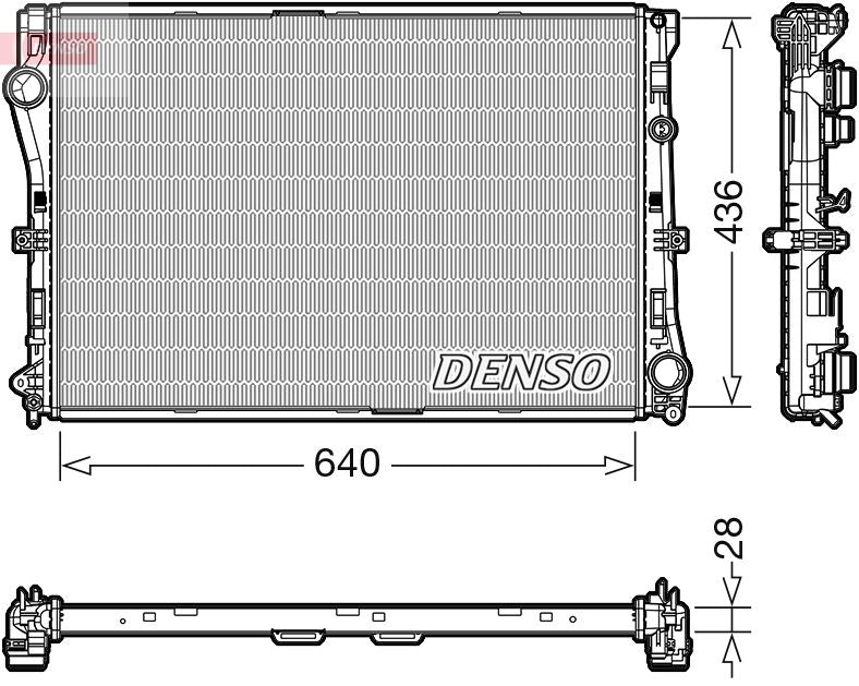 Denso DRM17103 Radiator, engine cooling - 1