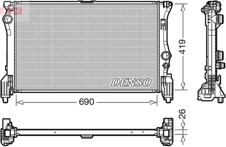Denso DRM17112 Radiator, engine cooling - 1