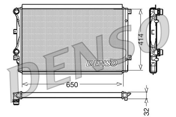 Denso DRM32015 Radiator, engine cooling - 1