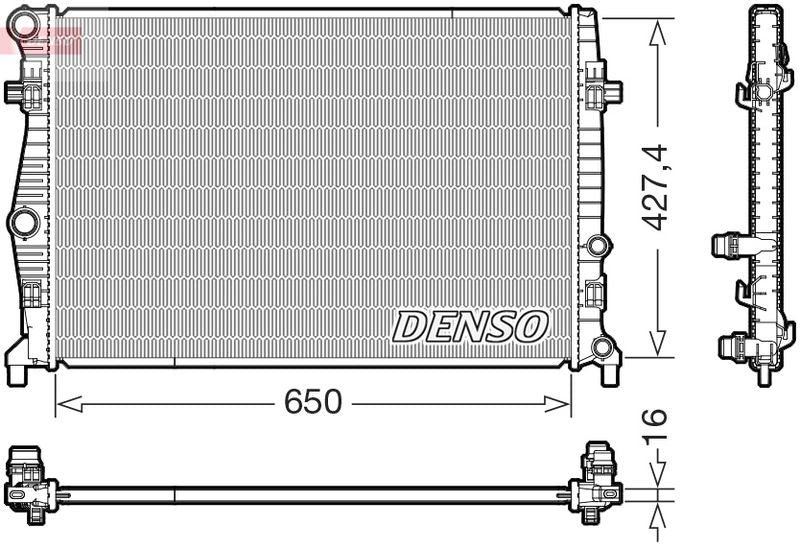 Denso DRM32060 Radiator, engine cooling - 1