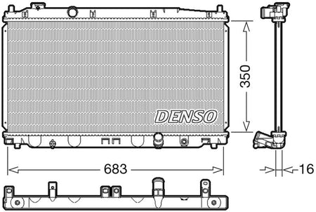 Denso DRM40035 Radiator, engine cooling - 1
