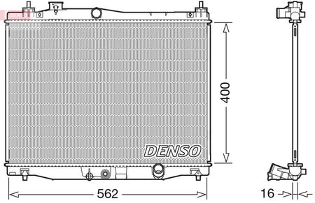 Denso DRM40047 Radiator, engine cooling - 1