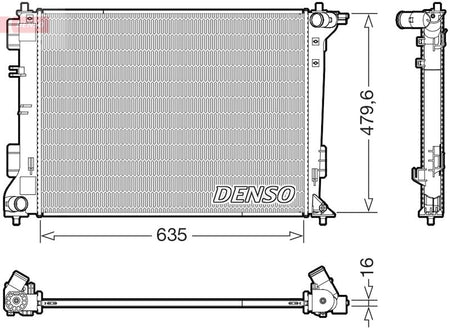 Denso DRM41028 Radiator, engine cooling - 1