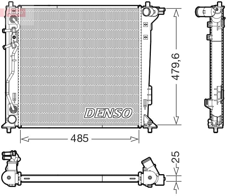 Denso DRM41030 Radiator, engine cooling - 1