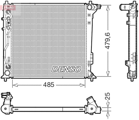 Denso DRM41030 Radiator, engine cooling - 1