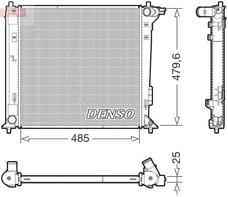 Denso DRM41031 Radiator, engine cooling - 1