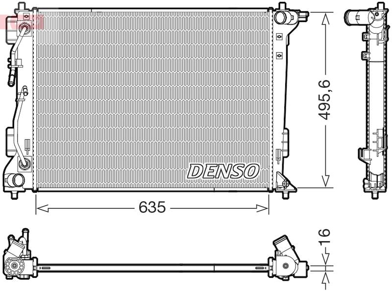 Denso DRM41036 Radiator, engine cooling - 1