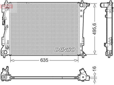 Denso DRM41036 Radiator, engine cooling - 1